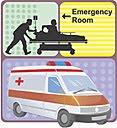 Emergency room and ambulance